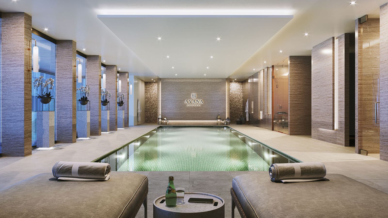 Luxe binnenzwembad en spa in Ayana Estepona
